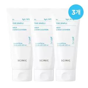 싸이닉 더 심플 마일드 약산성 폼클렌징 120ml / 저자극 여드름 트러블케어 3개