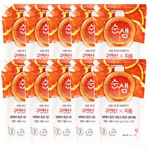 애경산업 순샘 구연산 자몽 주방세제 리필 1.2L 10개
