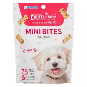 한입덴탈껌 미니바이츠 SS 75개입 150g 포켄스 덴티페어리