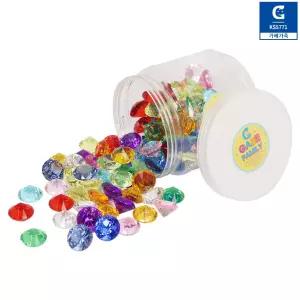 가베가족 다이아몬드 보석칩 수세기 수연산 패턴활동 색인지 숫자놀이 유아 (130pcs)