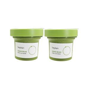 1+1 비플레인 녹두 모공 클레이 팩 120ml