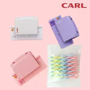 CARL 6공펀치 미니 타공기 30공 펀치기 파스텔 루즈링 세트
