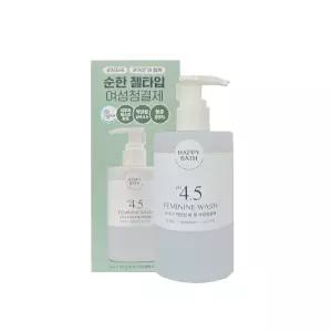 해피바스 PH4.5 약산성 쑥 젤 여성청결제 300ml 리뉴얼 신형 