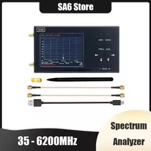 SA6 6GHz 스펙트럼 분석기 35-6200MHz 신호 발생기 휴대용 3.2 인치 터치 스크린 다기능 무선 테스터 LTE G