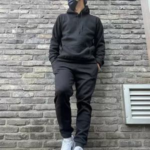기모 후드 트레이닝세트 무지 따뜻한 겨울 츄리닝세트 남녀공용