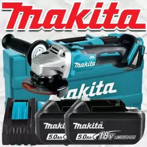 마끼다 DGA404RTE 18V 100mm 충전 무선 핸드 그라인더 전동 소형 앵글그라인더 세트 DGA404