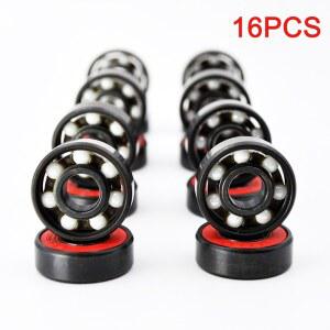 16PCS 608 2RS 세라믹 22 7MM ABEC 11 고속 롤러 스케이트 보드 소형