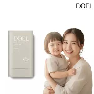 (본품1개) 도엘 100% 무기자차 뽀송뽀송 온 가족 선스틱 SPF50+ PA++++ 국내최대용량 25g
