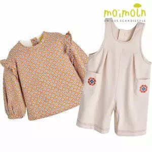 [보리보리/모이몰른]유아 델리아오버올 상하복 세트 M233STB49P