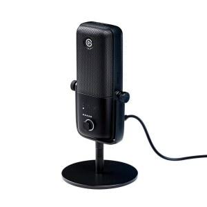 엘가토 웨이브:3 스트리밍, 팟캐스트, 게임 및 홈 오피스용 프리미엄 스튜디오 품질 USB 콘덴서 마이크, 믹서 소프트웨어, 사운드 이펙트 플러그인, 왜곡 방지, 플러그 u2019n 플레이, Mac, PC용