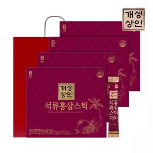 [eTV]개성상인 석류홍삼스틱 30포 x 4박스(총 120포)/쇼핑백 포함