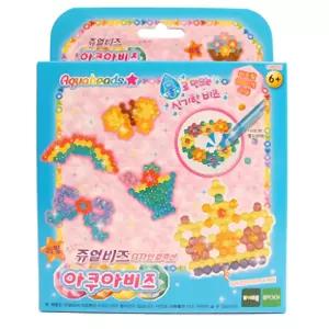 집중력향상 반짝이 8색 아쿠아비즈 리필 창의력발달 만들기놀이 4세 5살