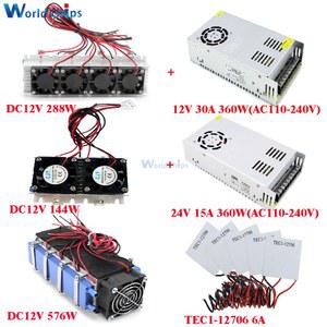 반도체 냉각 전자 냉각기 미니 TEC1 열전 144W 시스템 576W 펠티에 288W 12706 12V