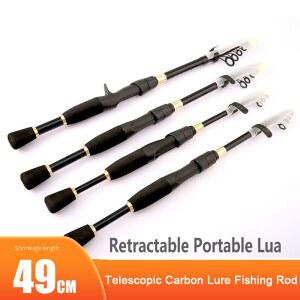 초경량 텔레스코픽 스피닝 캐스팅 낚싯대 탄소 루어 송어 농어 지깅 4-10lb 1.6m 1.8m 2.1m 2.4m