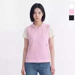 웨스트우드 여성 트리코트 후드 베스트_WO2WTVT612