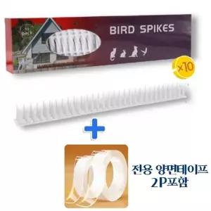 (제품선택 비둘기퇴치 버드스파이크)버드스파이크 비둘기차단 베란다 실외기 난간 조류 퇴치 깃털 똥 예방