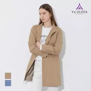 [비비올리비아] 밴드넥 트렌치 코트_VVBEB4X1311