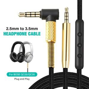 AKG 보스 호환 JBL 호환 헤드폰 노트북 전화 오디오 소켓 커넥터 3.5 ~ 2.5mm 어댑터 용 고 잭 Aux 케이블