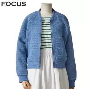 [포커스]노카라 트위드 블루종 점퍼 FS4A4JP4007_JK
