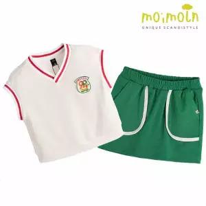 [보리보리/모이몰른]유아 프레즐 스커트 상하복 세트