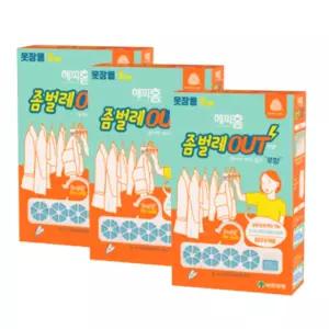 해피홈 옷장용 좀벌레아웃 무향3입 3개 방충제