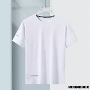 라운드박스 에어 메쉬 쿨 드라이핏 기능성 반팔 티셔츠 남성 러닝복 운동복 냉감 여름 무지 기능성반팔