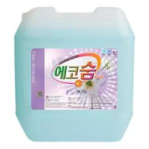 대용량 섬유탈취제 에코숨 플로랄향 18.75L 악취제거 섬유 탈취제 유연제 스프레이 옷 냄새 악취제거