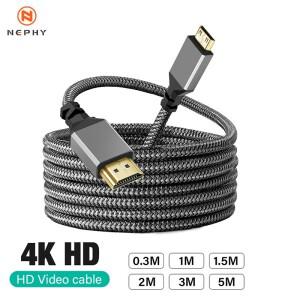 미니 소형 HDMI to 케이블 HDMI2.0 2.0 남성-남성 4K 60HZ HD 어댑터 컨버터 1M 2M 3M 5M 1 2 3 5 미터 길