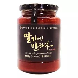 땅사랑 딸기잼 580g 1개 티타임 아이스커피 파인다이닝 브런치모임 힐링 빵