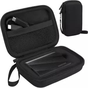 삼성 T9 휴대용 솔리드 스테이트 드라이브용 Lacdo 하드 케이스 1TB USB 3.2 외장 SSD EVA 충격 방지 보관