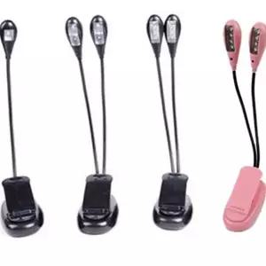 led 독서등 집게형 충전식 휴대용 집게 독서등 스탠드 개인 조명 접이식 자바라 캠핑용 야외용 여행용
