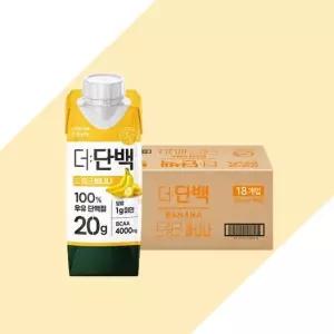 빙그레 더단백 드링크 단백질음료 바나나, 250ml, 18개
