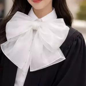 포인트 실키 왕리본 롱스카프 졸업식 블라우스 남방 스카프