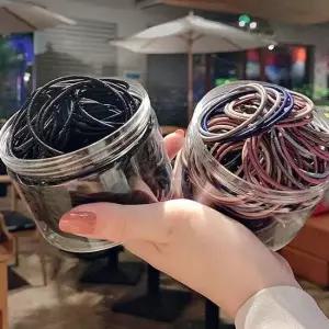 머리끈100개 이태리머리끈 여성 자국 안남는 짱짱한