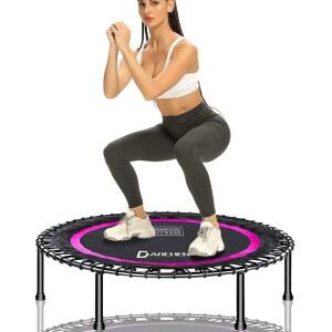 DARCHEN 450파운드 미니 트램펄린, 조용하고 안전하게 위한 바운스를 있는 쿠션감