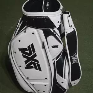 PXG 정품 골프백 블랙 앤 화이트 피액스지 중고 캐디백