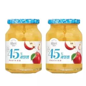복음자리 45도 사과잼 350g 2개 디저트 간식 홈카페 브런치
