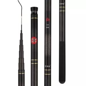 초경량 높은 CarbonTelescopic 낚싯대 탄소 섬유 민물 잉어 피더 3m4m5m6m7m8m 낚시대