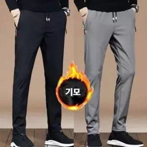 [RIZPICK]밴딩바지 기모 팬츠 남자허리밴딩팬츠 겨울허리밴딩바지 허리밴딩
