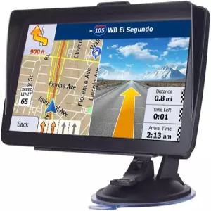 2026 지도가 있는 자동차 트럭 및 RV용 7인치 HD 터치스크린 GPS 내비게이터 무료 평생 업데이트 음성 턴