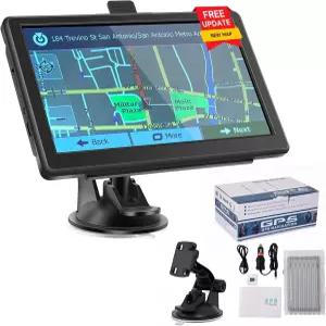 차량용 GPS 내비게이터 7인치 터치스크린이 장착된 트럭 무료 평생 업데이트 턴 바이 음성 안내가 포함된