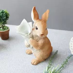 프로포즈 꽃다발 토끼 장식품 1P 선반 인테리어 소품 인형소품 미니어처소품 미니소품