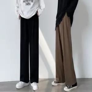 남성바지 남성 와이드핏 일자바지 편한 밴딩 슬랙스 남자바지