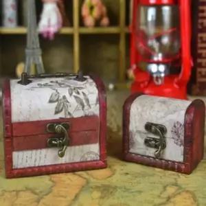 고품질 TBZ 앤티크 나무상자 장식장 DIY 부품 장식 상자diy 앤틱소품...