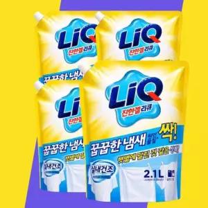 [애경산업(주)] 리큐 프레쉬 베이킹소다+구연산 실내건조 2.1L 4개 일반