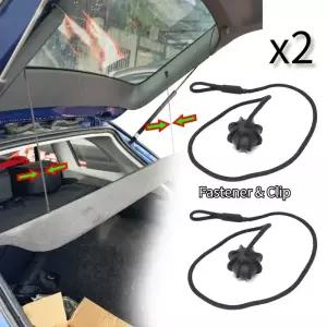 2pcs 해치 테일 게이트 트렁크 자동차 소포 선반 문자열 코드 토노 커버 스트랩 VW 골프 MK5 토끼 R R32