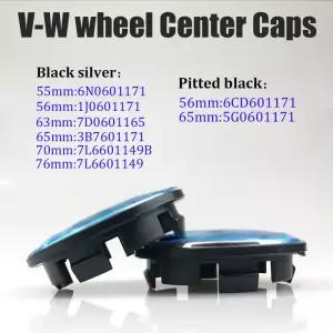 4개 VW 휠 센터 허브 캡 56mm 커버 골프 4 5 6 7 파사트 B5 B6 B7 폴로 GTI 투란 CC 악세사리용
