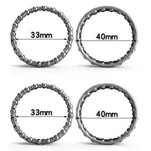 4 Pcs 40mm 자전거 헤드셋 공 갇힌 볼 베어링 레이스 사이클링 세트 수리 액세서리