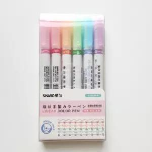 다꾸펜 다이어리펜 꾸밈펜 6종 리본음표