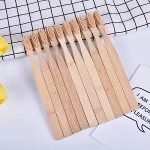 10Pcs 저탄소 환경 보호 대나무 칫솔